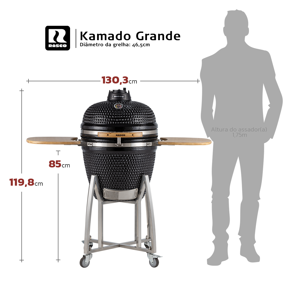 Churrasqueira Kamado Grande da Rasco
