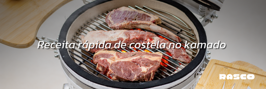 Costela rápida na Kamado