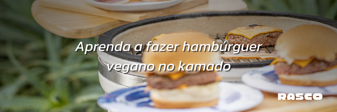 Aprenda a fazer hambúrguer vegano na churrasqueira Kamado